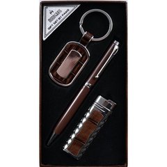 Подарунковий набір брелок, ручка, запальничка, AL607 - фото товару