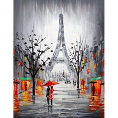 Раскраска по номерам на дереве 40*50 "Осенний Париж" карт.уп краск. кисти., K2745863OO3341RAD - фото товара