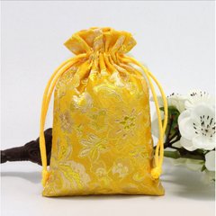 Мешочек сатиновый с орнаментом Желтые цветы, K89040227O1557472276 - фото товару