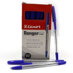Ручка кулькова "Luxor" "Ranger" 0,8 мм сін., K2744076OO1202 - фото товару