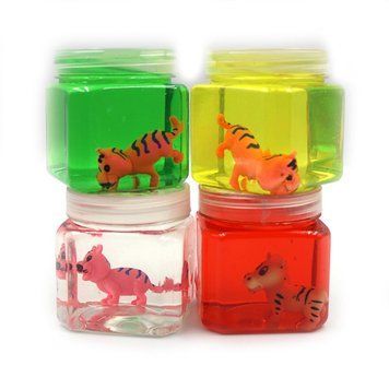 Игра Слайм прозр."Animal story"с игрушкой,150г,mix,12шт/этик., K2745063OO2067DSCN - фото товара