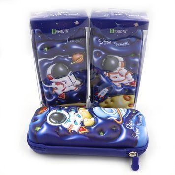 Пенал жесткий. объем. "Космонавт" 21*9*3,5см, PVC, K2756731OO0097P - фото товара