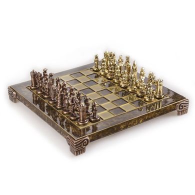 S1CBRO шахматы "Manopoulos", латунь, "Византийская Империя" в деревянном футляре, коричневые , фигуры золото/бронза, 20х20, 1кг, S1CBRO - фото товара