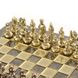 S1CBRO шахи "Manopoulos", латунь, "Візантійська імперія" у дерев'яному футлярі, коричневі 20х20, 1кг