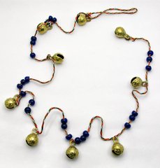 Бронзові дзвіночки на нитці (9 шт)(112 см)(Bell Ghungroo small), K318307 - фото товару