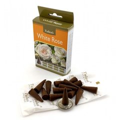 White Rose Incense Cones (Белая Роза)(Tulasi) Конусы, K334438 - фото товара