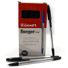 Ручка кулькова "Luxor" "Ranger" 0,8 мм чорн., K2744077OO1201 - фото товару