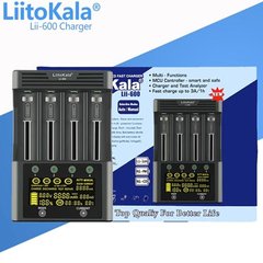 Зарядное устройство LiitoKala Lii-600+АВТОЗАРЯДКА, 14500/ 18650/ 18700/ 18350/ 18450/ 16340/ 14650/ 10440/, 9308 - фото товара