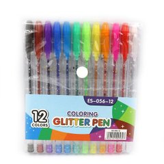 Набір гелевих ручок "Glitter pen" 12шт., PVC, K2754272OO056-12ES - фото товару