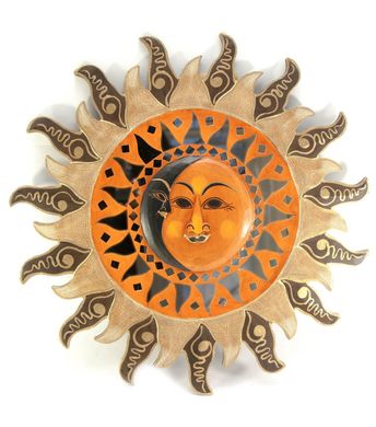 Дзеркало мозаїчне "Сонце і Місяць" (d-50 см), K329893 - фото товару