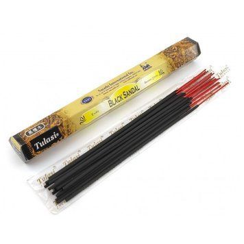 Black Sandal Exotic Incense Sticks (Черный Сандал)(Tulasi)(6/уп) шестигранник, K334381 - фото товара
