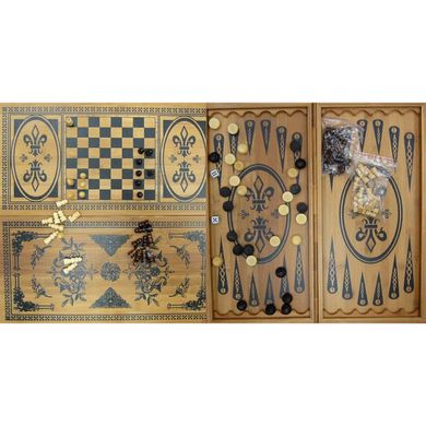 Нарди + шахи з бамбука (40х20х4 см), K322749 - фото товару