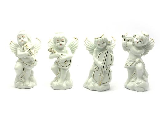 Ангелы фарфор (н-р 4 шт) (11,5х7х4,5 см)(W1407), K328010 - фото товара