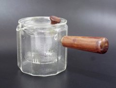 Чайник со стеклянным ситом + деревянная ручка (500ml) термостекло, K89200081O1137475723 - фото товара