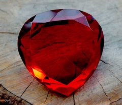 Сердце цветное стекло Красное, K89190055O621687654 - фото товара