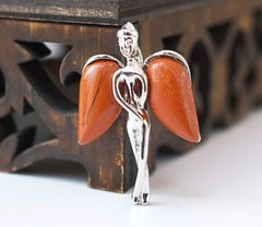 Кулон Ангел с каменными крыльями вставка Красная яшма, K89080008O2178033249 - фото товара