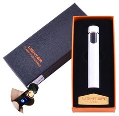 USB запальничка в подарунковій упаковці Lighter (Спіраль розжарювання) №XT-4980 White, №XT-4980 White - фото товару