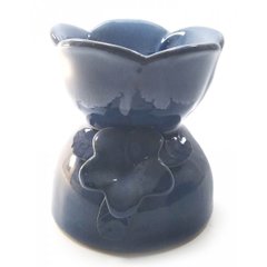 Аромалама керамическая "Цветок" голубая (11х11х12 см), K332227A - фото товара