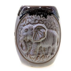 Аромалампа керамическая "Слон" белая (12х9,5х8 см), K332096 - фото товара