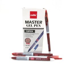 Ручка гелева CL "Master" червона 0.5 мм, K2737224OO1801-RD - фото товару
