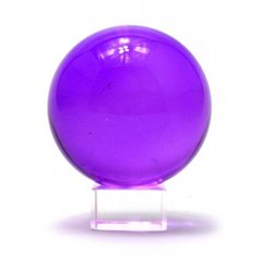Куля кришталева на підставці фіолетова (6 см), K328744 - фото товару