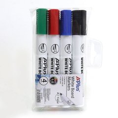 Набір маркерів/дошки сухостираємих Beifa "A + Plus" черн, син, черв, зел, 4шт.PVC упаковка з держ, K2740980OO231601BY - фото товару
