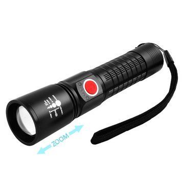 Фонарь P520-P50, 1x18650/3xAAA, zoom, индикация заряда, ремешок, ЗУ Type-C, Box, 8502 - фото товара