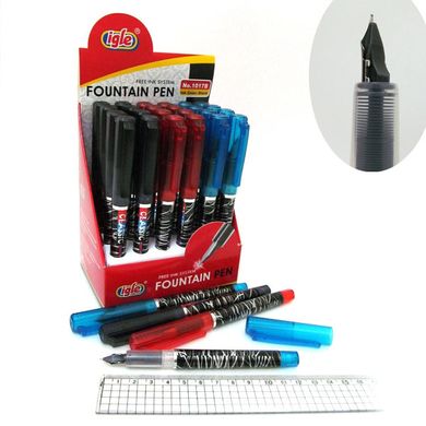 Ручка перьевая черная+картридж 576M24*24, стойка, mix, K2735534OO1017B-bk-s - фото товара