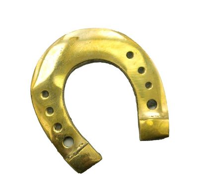 Подкова бронзовая (5х5 х0,2 см)(Brass Naal Plain small), K323117 - фото товара