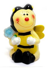 Копилка керамическая "Пчелка с Цветком" (13х10х8 см), K329714 - фото товару