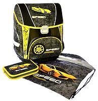 Набір: рюкзак-коробка+мішок для взуття+пенал плоский "Speed" (1002889), K2731156OOPREMIUM-E - фото товару