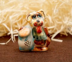 Фігурка керамічна Собачка з бочкою (колір), K89380392O621688456 - фото товару