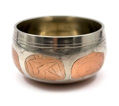 Співоча Чаша (без резонатора)(d-8,5 см)(Singing Bowl Silver Copper no.0), K324720 - фото товару