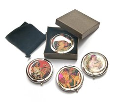 Зеркальце косметическое "Ангелочки" (d-7 см) (в коробке + чехольчик), K326325 - фото товара