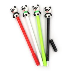 Ручка дитяча з іграшкою "Panda" гелева, синя, mix, 12шт/етик., K2754341OO2361GP - фото товару