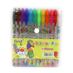 Набір гелевих ручок "Glitter pens" 12шт., PVC, K2754280OO528-12 - фото товару