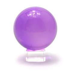 Куля кришталева на підставці фіолетова (d-11 см), K328865 - фото товару