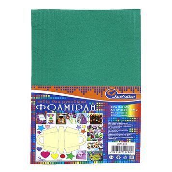 Фоамиран EVA 2.0&plusmn;0.1MM "Зеленый" A4 (21X29.7CM), K2741429OO20A4-034 - фото товара