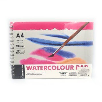 Акварельний папір Art Nation А4, 20стор., 230gsm, 1шт/етик, K2757644OO102PB17 - фото товару