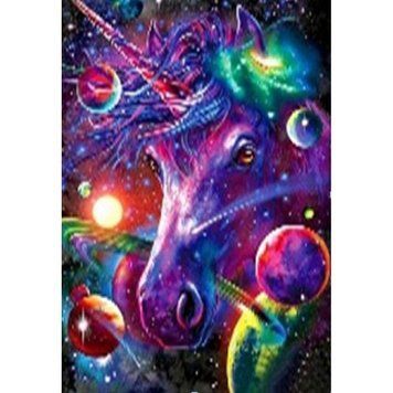 Алмазная мозаика по номерам 40*50 "Единорог" карт уп. (полотно на раме), K2755541OO71636_BGLE - фото товара