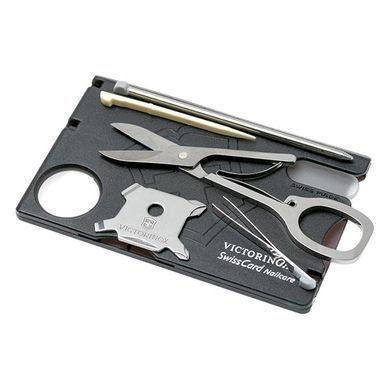 Набір "Victorinox" Swisscard Nailcare 82х54х4мм/12функ/чорн.прозор, 0.7240.T3 - фото товару