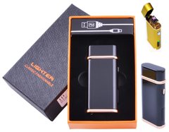 Електроімпульсна запальничка в подарунковій коробці Lighter №HL-104 Black, №HL-104 Black - фото товару