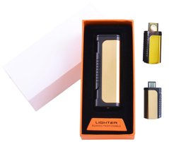 USB зажигалка в подарочной упаковке Lighter (Спираль накаливания) №HL-35 Gold, №HL-35 Gold - фото товара