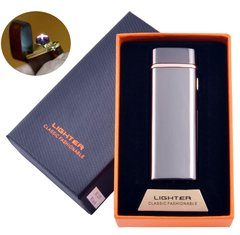 Електроімпульсна запальничка в подарунковій коробці LIGHTER (USB) №HL-127 Black, №HL-127 Black - фото товару