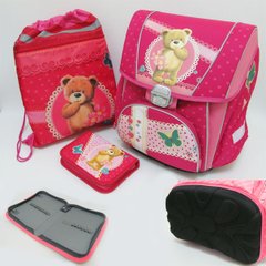 Набір: рюкзак-коробка+мішок для взуття+пенал плоский "Ведмедик" (1002887), K2731154OOPREMIUM-C - фото товару