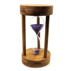 Годинник пісковий 10 хв фіолетовий пісок (17х9х9 см), K332049A - фото товару