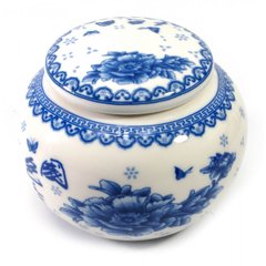 Баночка для чаю керамічна (450 мл)(10х10х9 см), K330837 - фото товару