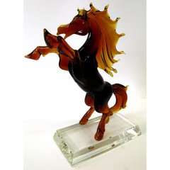 Конь хрустальный цветной (24см), K322305 - фото товару