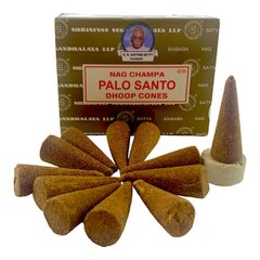 Palo Santo Dhoop Cone (Пало Санто) (Satya) 12 конусів в упаковці, K335023 - фото товару