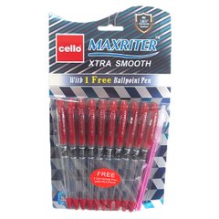 Ручка масляная "CL" Maxriter (красная) NEW + 1 ручк. (Синий блист.), K2700334OO727_B red- - фото товара
